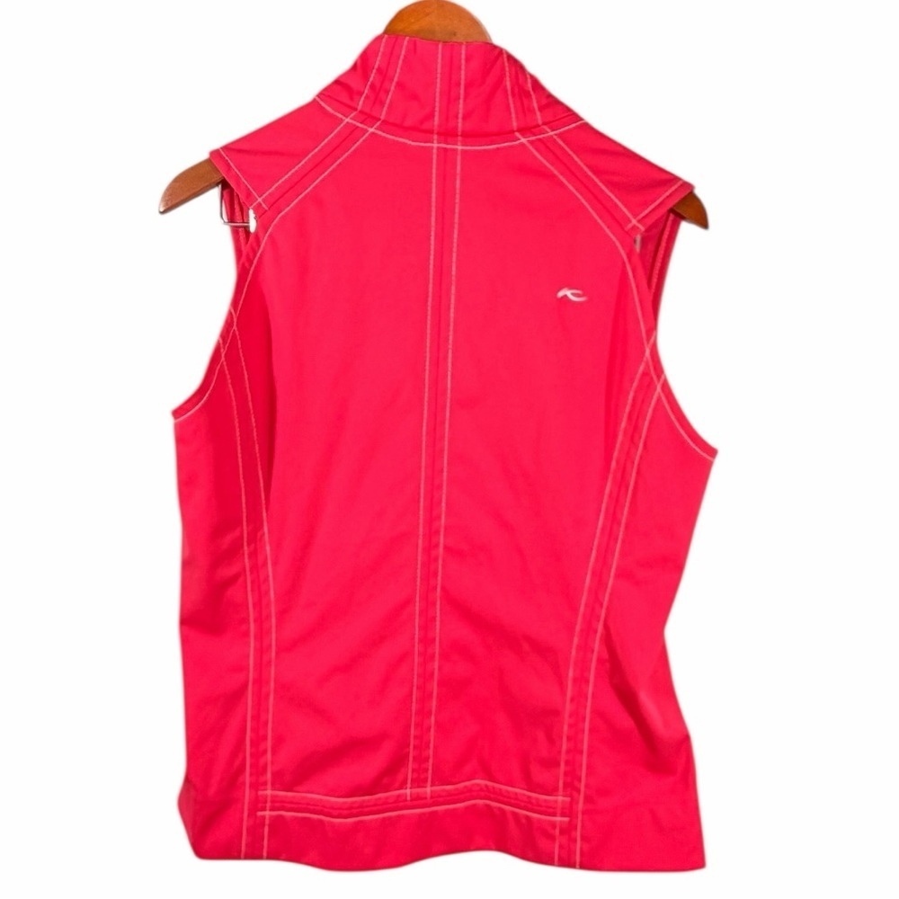 Kjus Softshell womens golf Vest Pink Lightweight Zip Front Womens Size M - Picture 2 of 13
